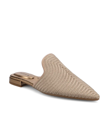 The Goldfinch 15 Mule - Gold Braiding