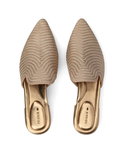 The Goldfinch 15 Mule - Gold Braiding