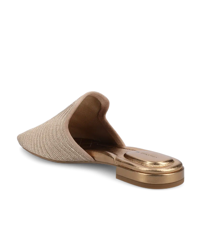 The Goldfinch 15 Mule - Gold Braiding