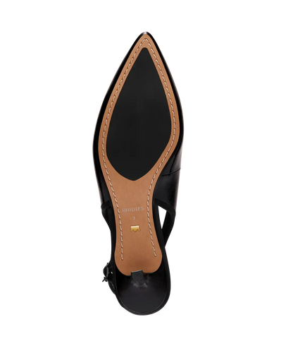 The Goldfinch Kitten Heel - Black Patent Leather