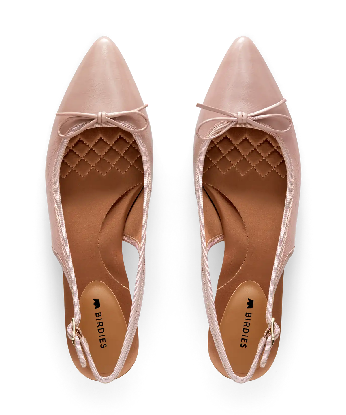 The Goldfinch Kitten Heel - Blush Patent Leather