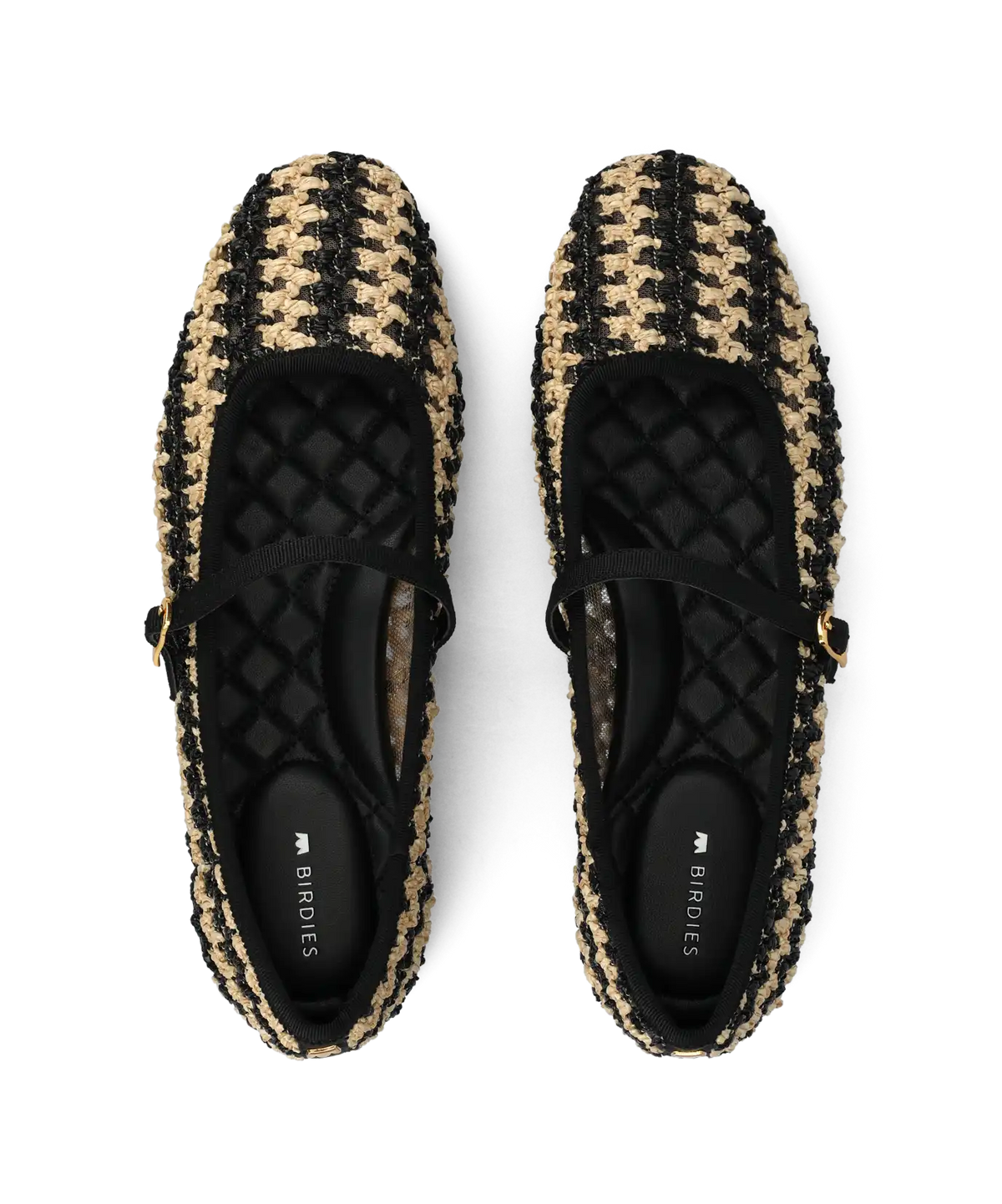 The Hummingbird Mary Jane - Black/Natural Openweave