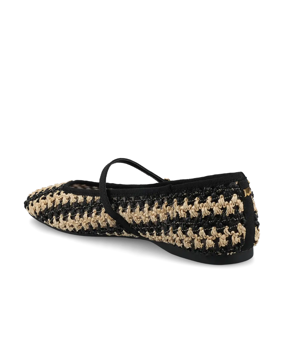 The Hummingbird Mary Jane - Black/Natural Openweave