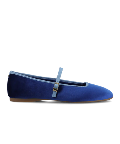 The Hummingbird Mary Jane - Empire Blue Velvet