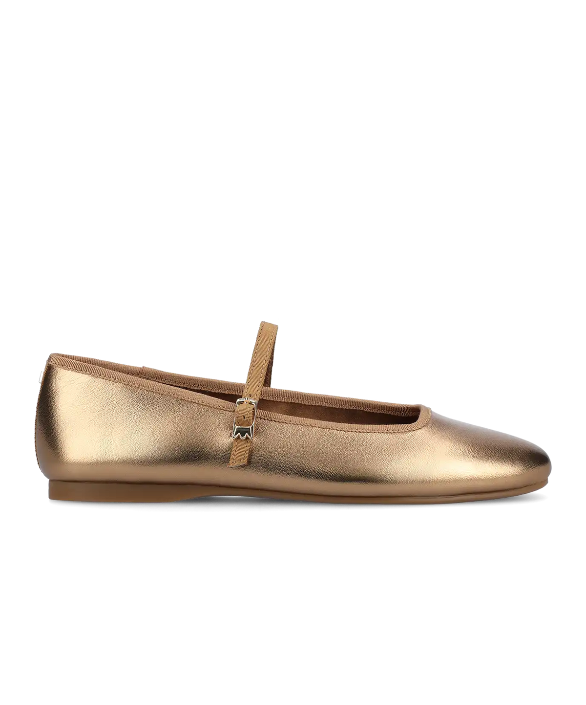 The Hummingbird Mary Jane - Vintage Gold Metal Leather