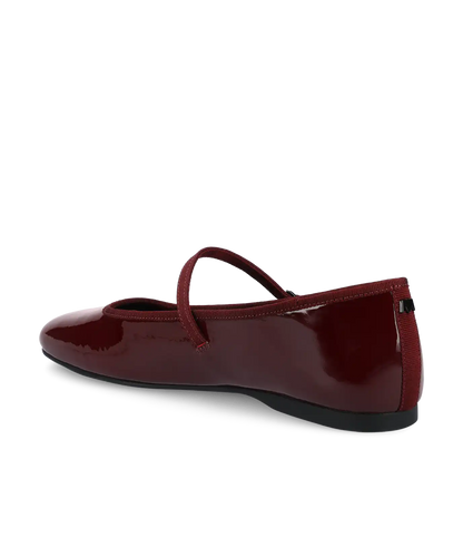 The Hummingbird  Mary Jane - Burgundy Patent