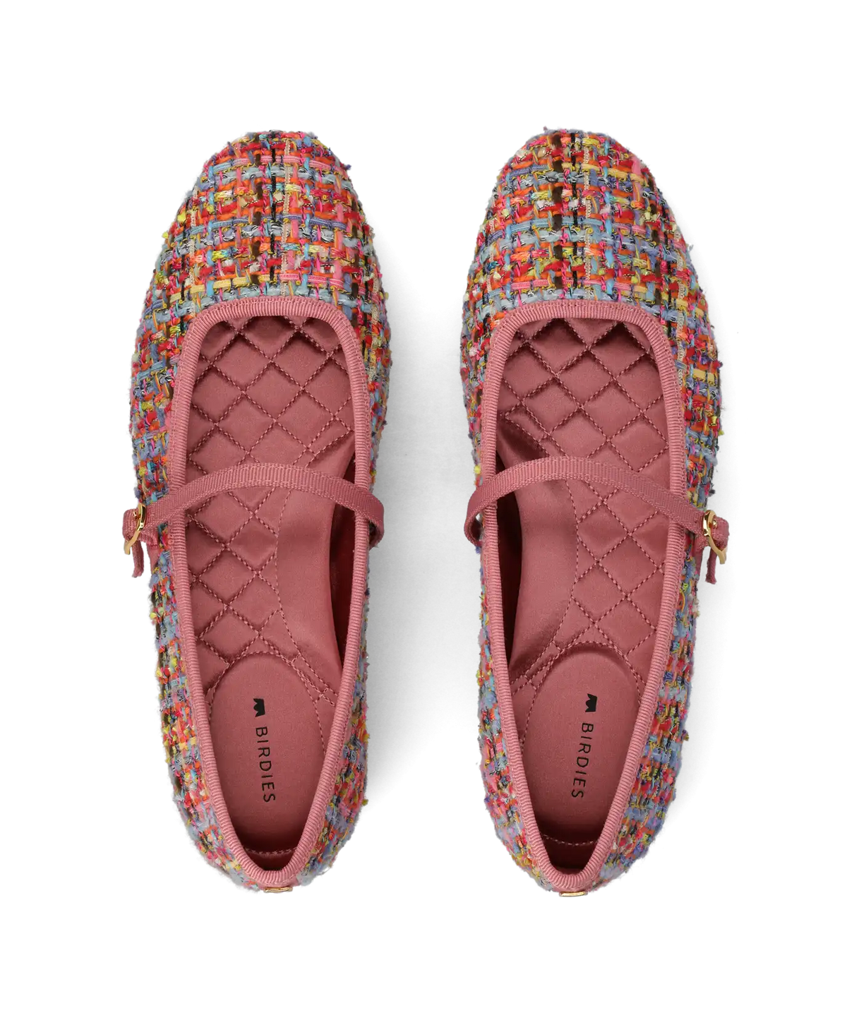 The Hummingbird Mary Jane - Pink Multi Tweed