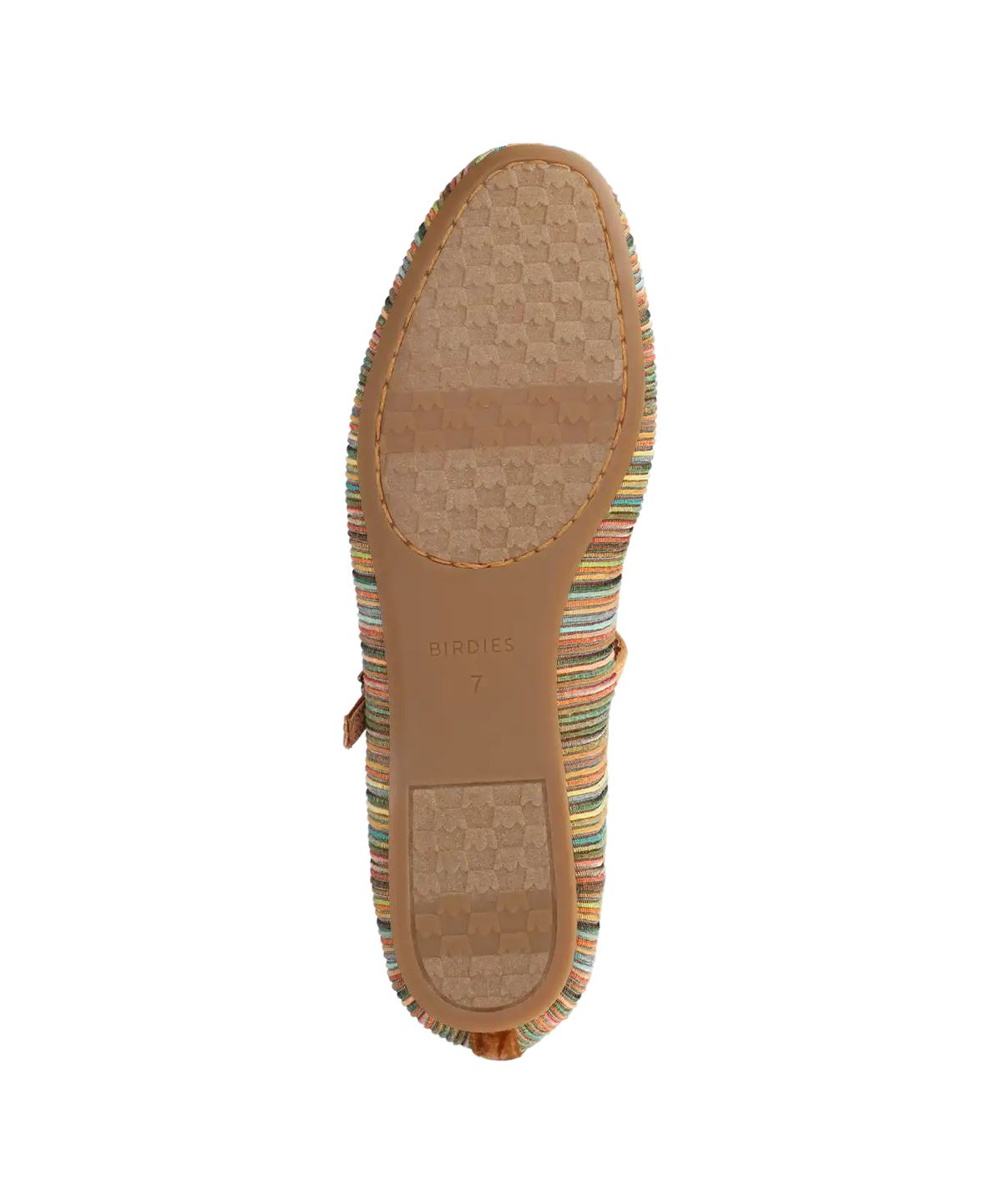The Hummingbird Mary Jane Grosgrain - Tan Multi Stripe