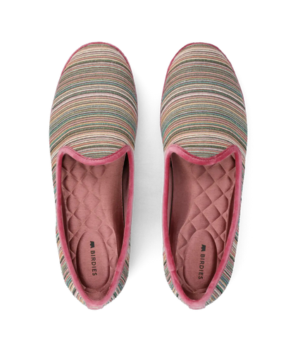 The Heron - Rose Multi Stripe Grosgrain