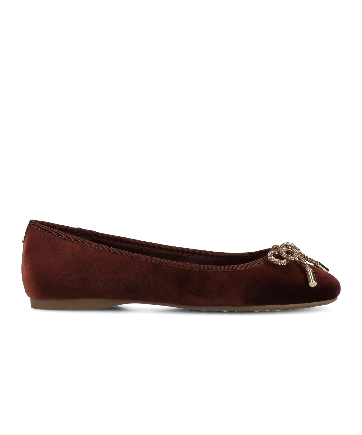 The Hummingbird - Brandy Velvet Jeweled Bow