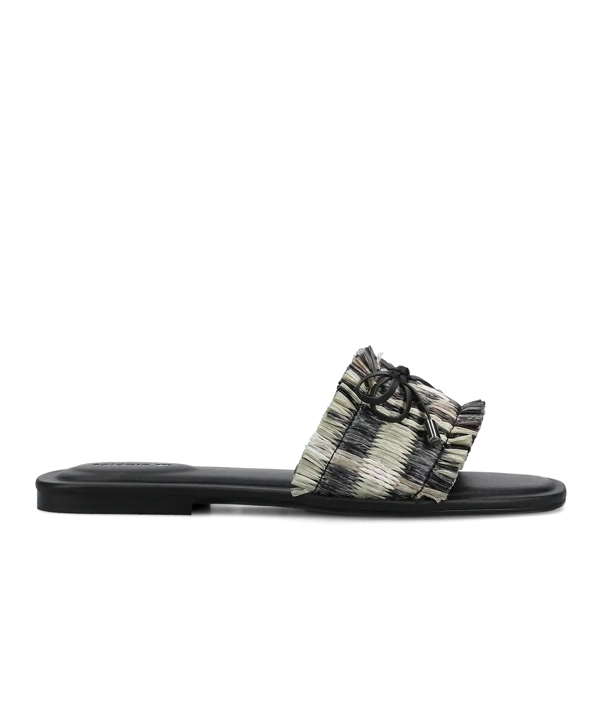The Kiwi Bow - Black Multi Raffia