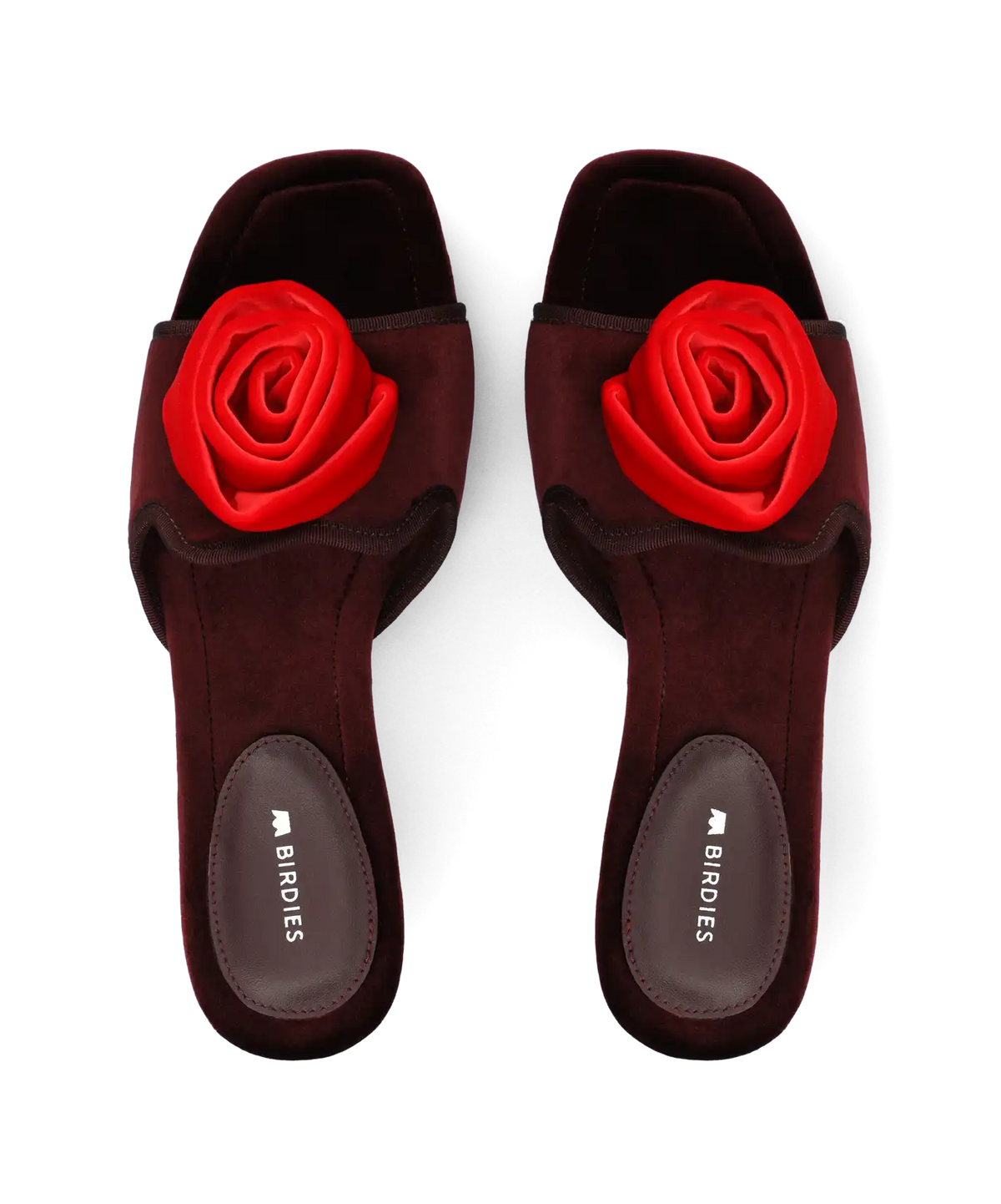 The Kiwi Kitten Flower - Burgundy Velvet