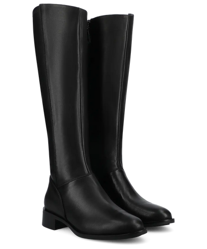 The Starling Tall Boot - Black Leather
