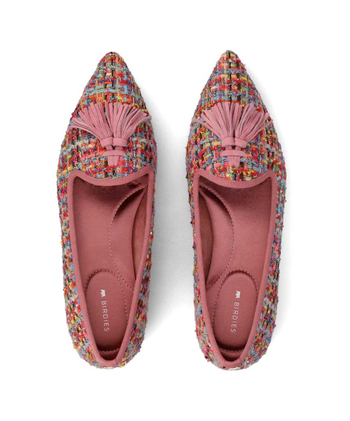 The Starfinch 15 Tassel - Pink Multi Tweed