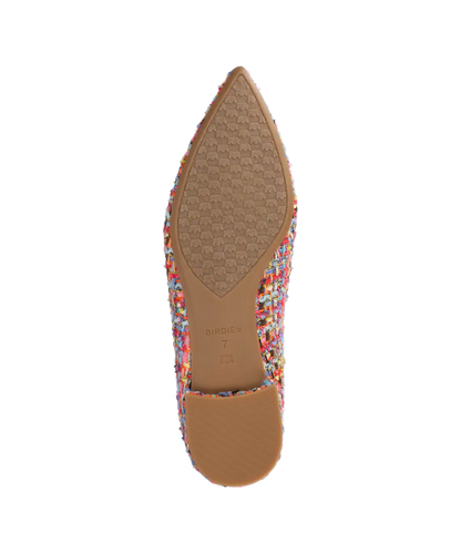 The Starfinch 15 Tassel - Pink Multi Tweed