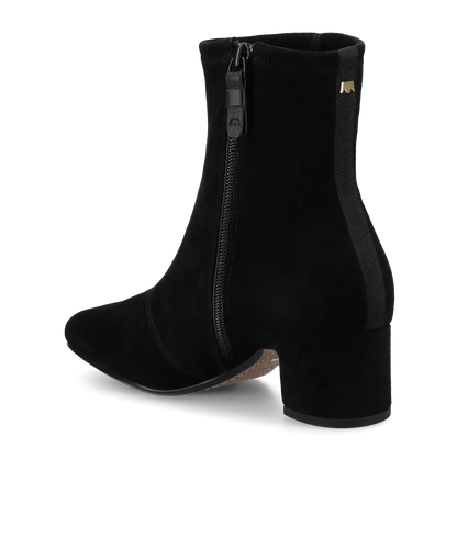 The Starling 50 Bootie - Black Stretch Suede